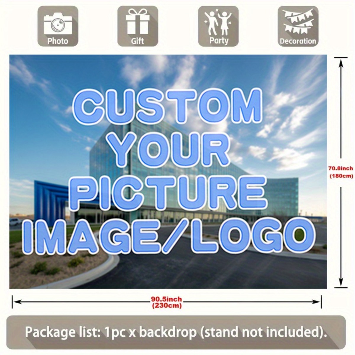 Custom Photo Backdrop for Birthday Parties and Weddings